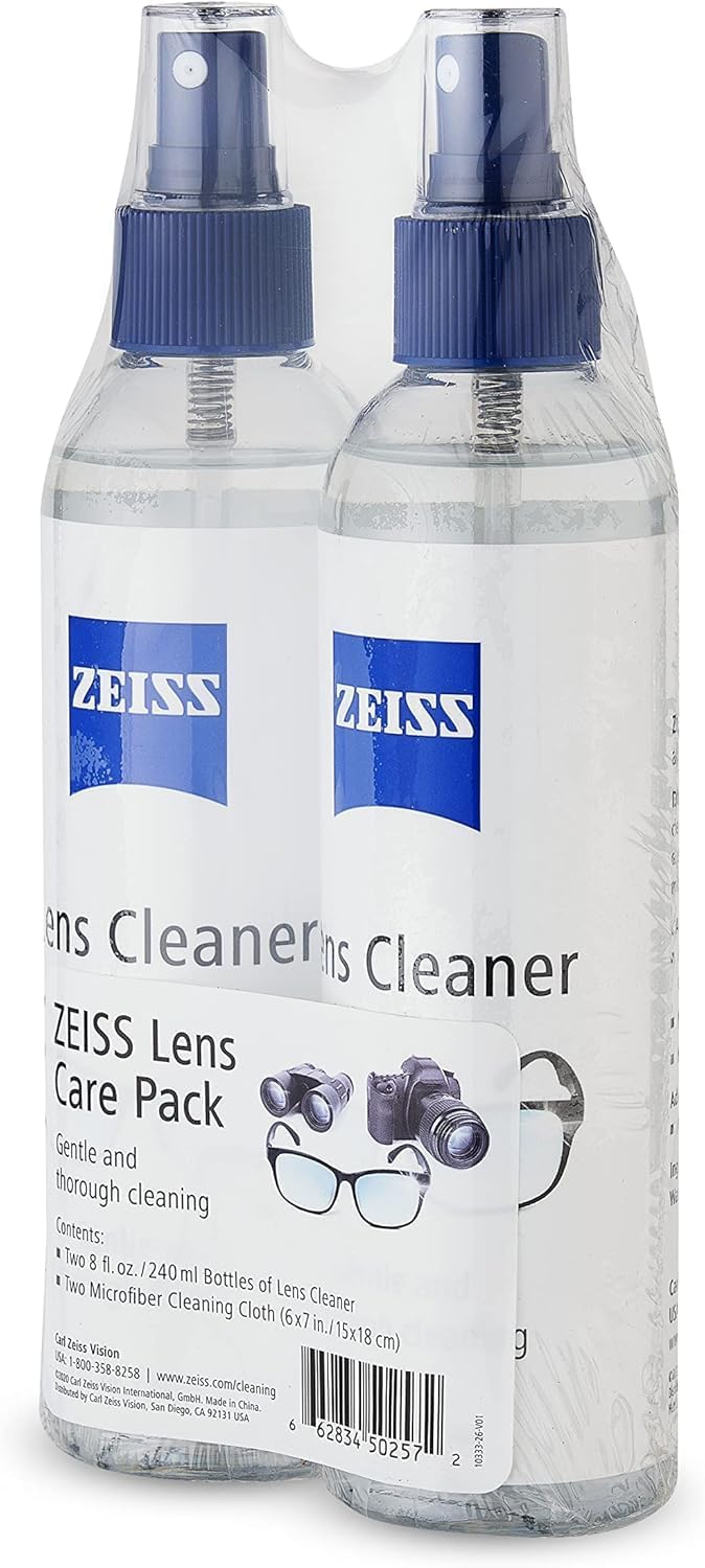 ZEISS Lens Care Pack – 2x 8oz Streak-Free Spray and Microfiber Cloths... - Image 3