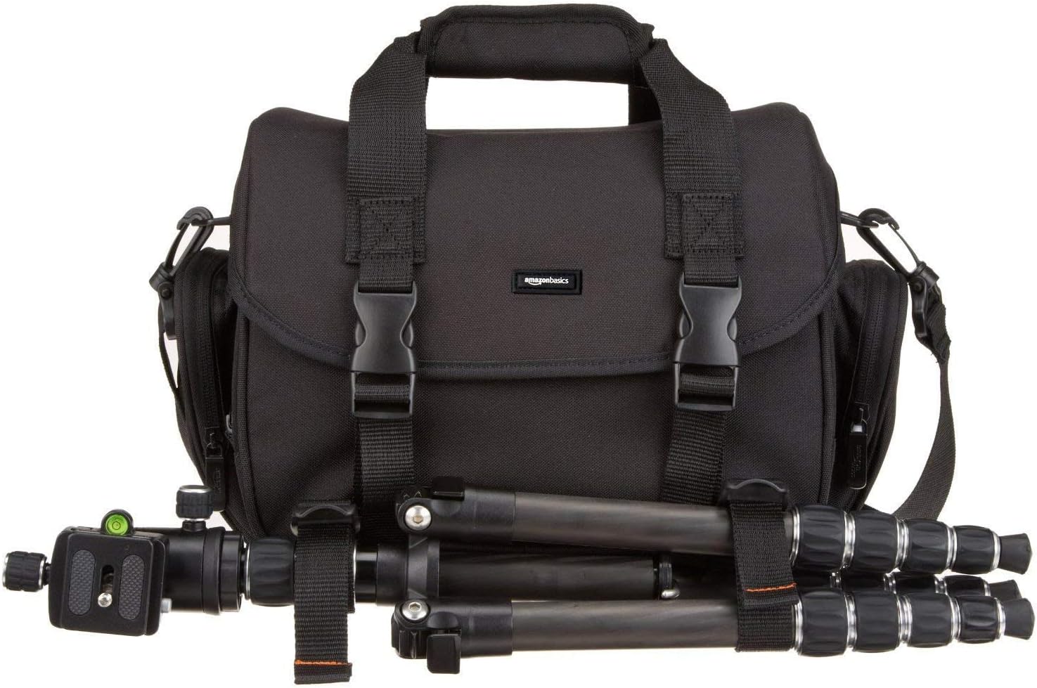 Amazon Basics Large DSLR Gadget Bag, Black with Grey Interior - Image 8