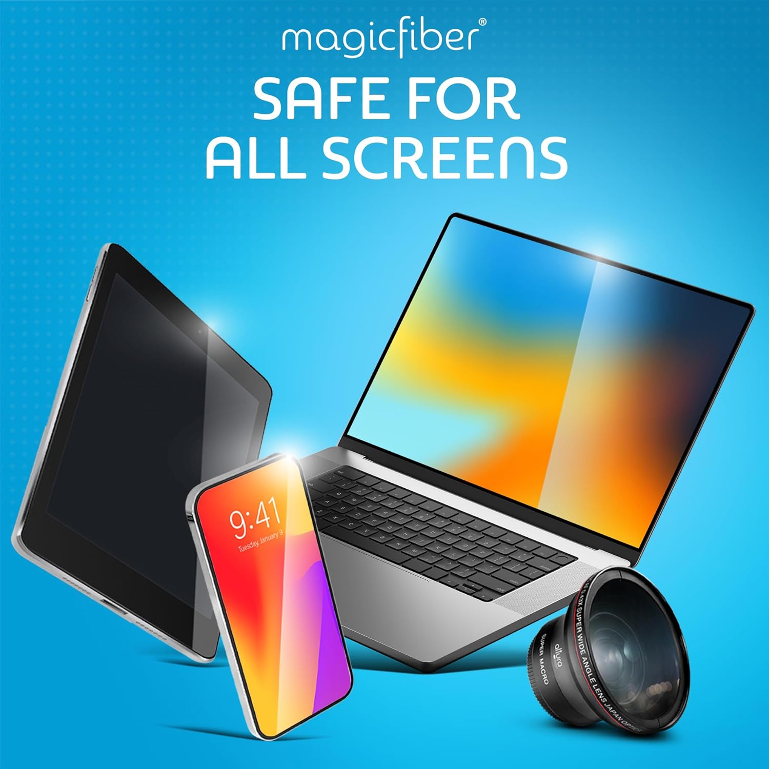 MagicFiber Microfiber Cleaning Cloth, 6 Pack - Premium Cloth for 6 PACK - Image 4